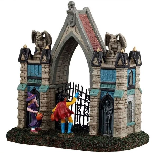 Lemax GARGOYLE GATE # 53732 Halloween Spooky Town Village 2025 NEW - Picture 1 of 4